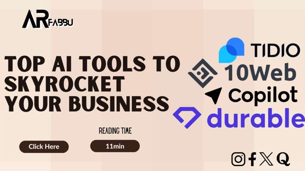 Ai tools to skyrocket your business