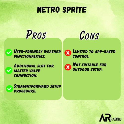 pros and cons of netro sprite
