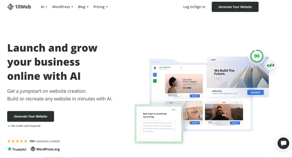 What are the best AI tools to build website